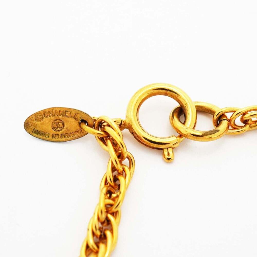 CHANEL Gold Logo Necklace - Picture 4 of 7